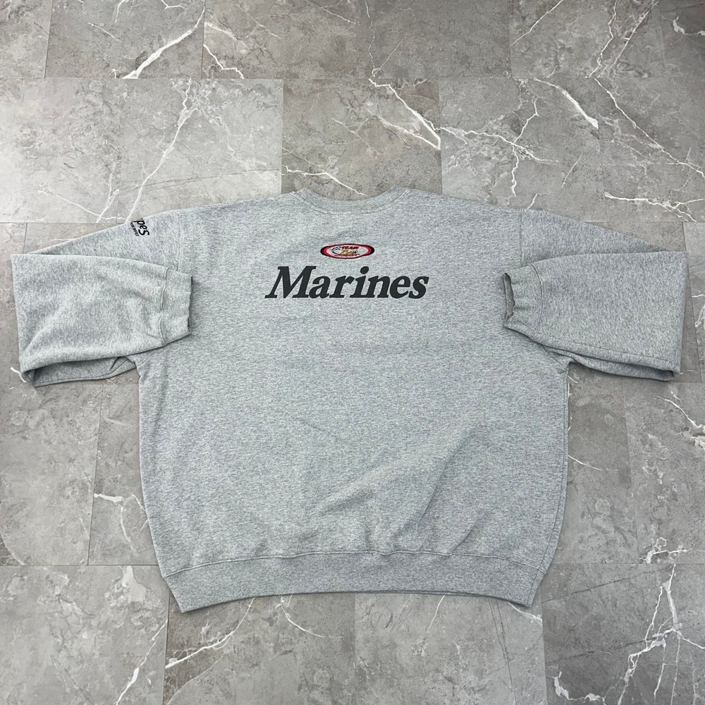 Vintage Ford Racing Sweatshirt Mens 3XL USMC Marines Timberland Crewneck Sweater - Picture 2 of 10
